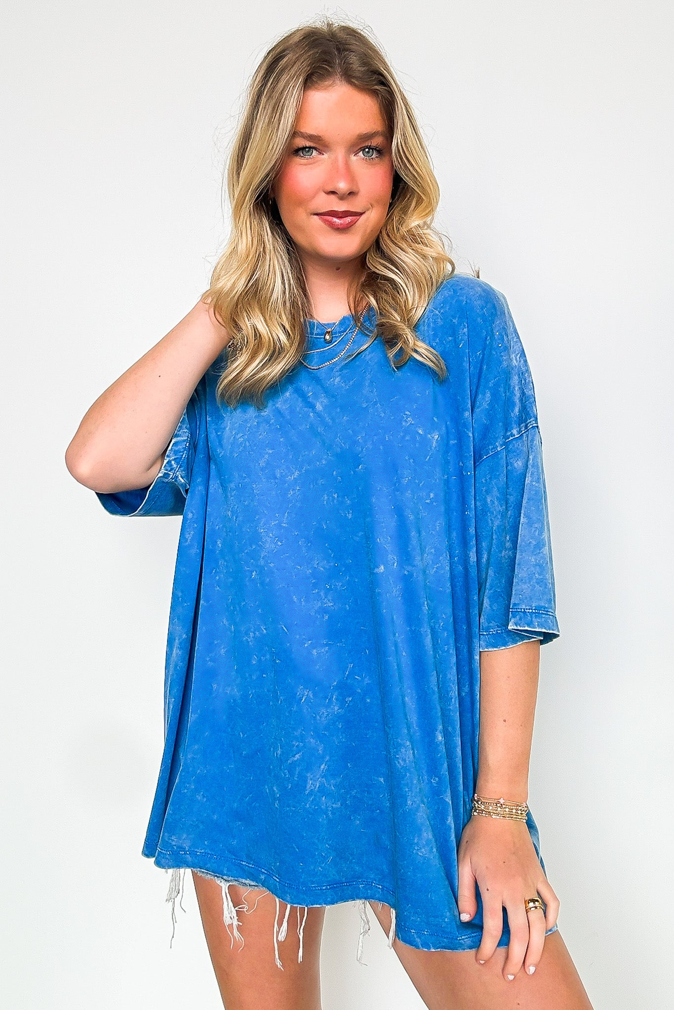 Weekend Awaits Mineral Wash Oversized Top - BACK IN STOCK