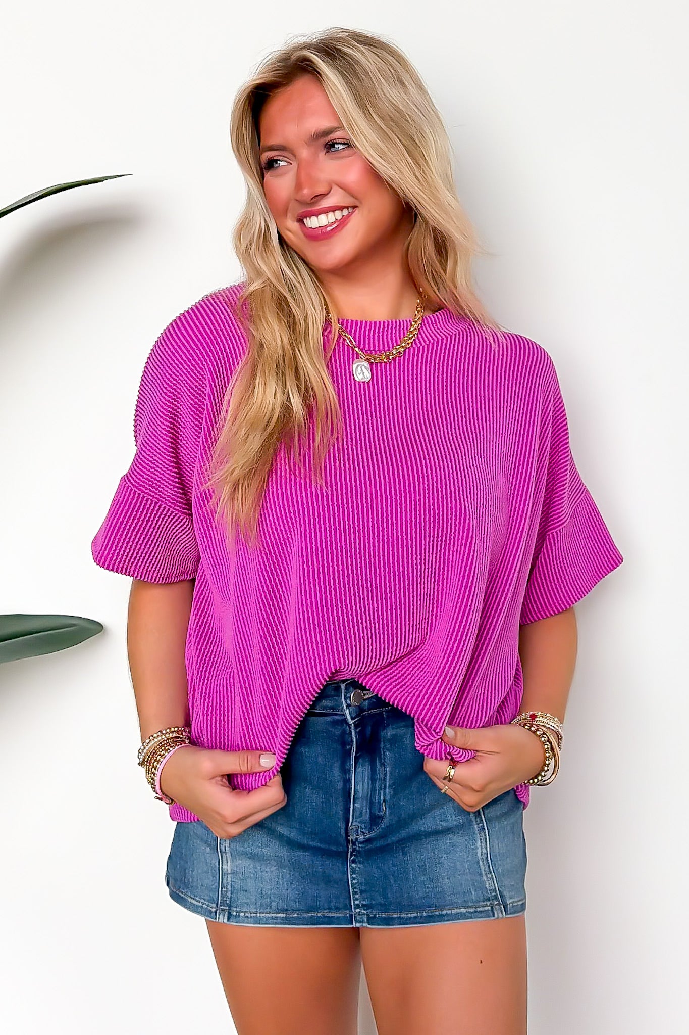 Weekend Getaway Rib Knit Oversized Top - BACK IN STOCK