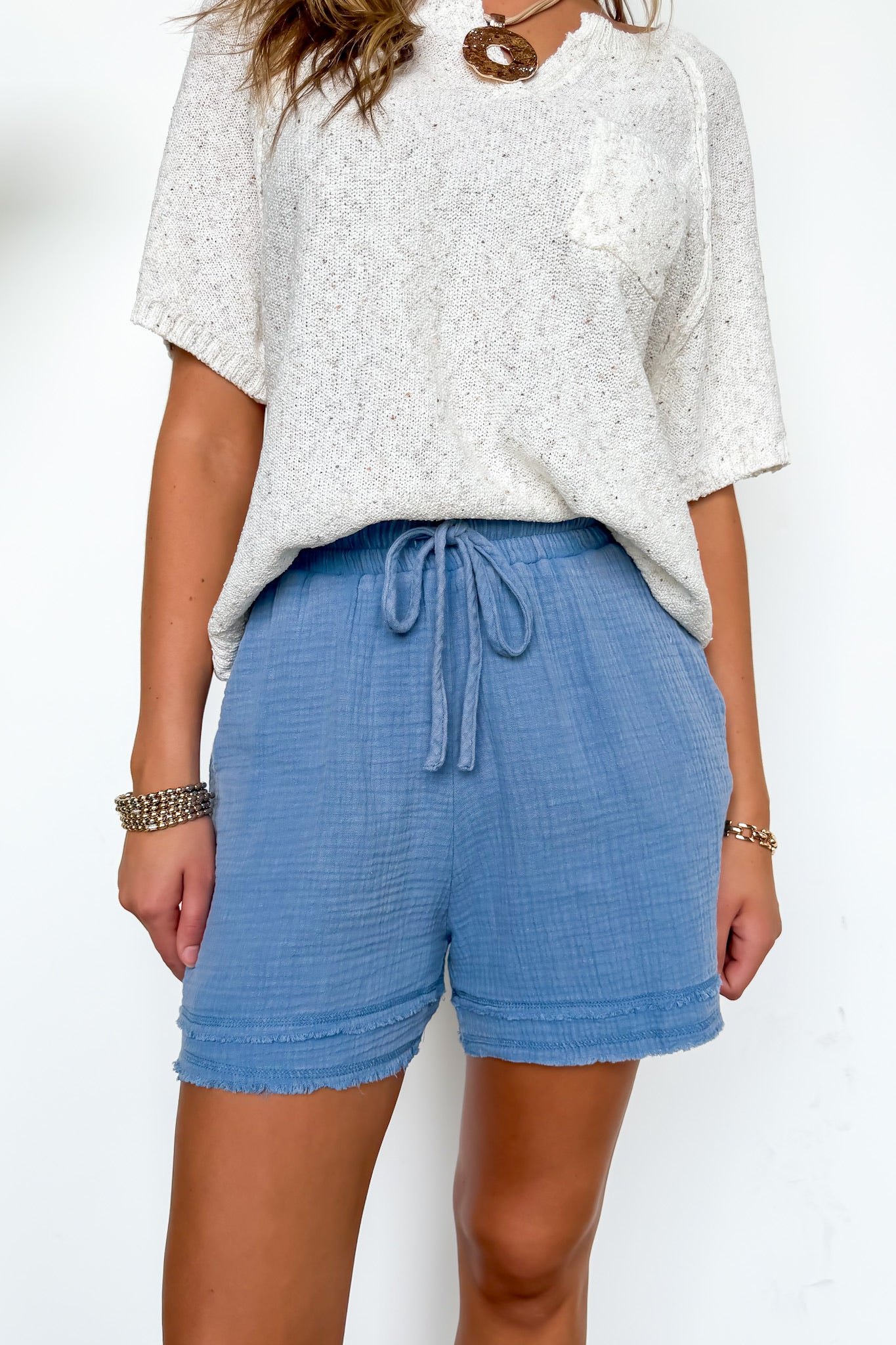 Weekend Wash Cotton Gauze Shorts - Madison and Mallory