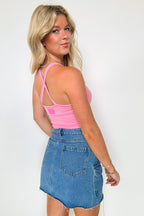 Weekly Favorite Button Detail Tank Top - FINAL SALE - Madison and Mallory