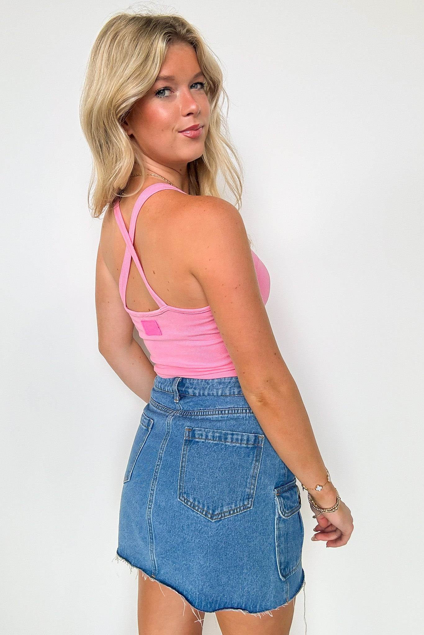 Weekly Favorite Button Detail Tank Top - FINAL SALE - Madison and Mallory