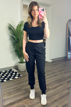 Whynn Drawstring Cargo Joggers - FINAL SALE - Madison and Mallory