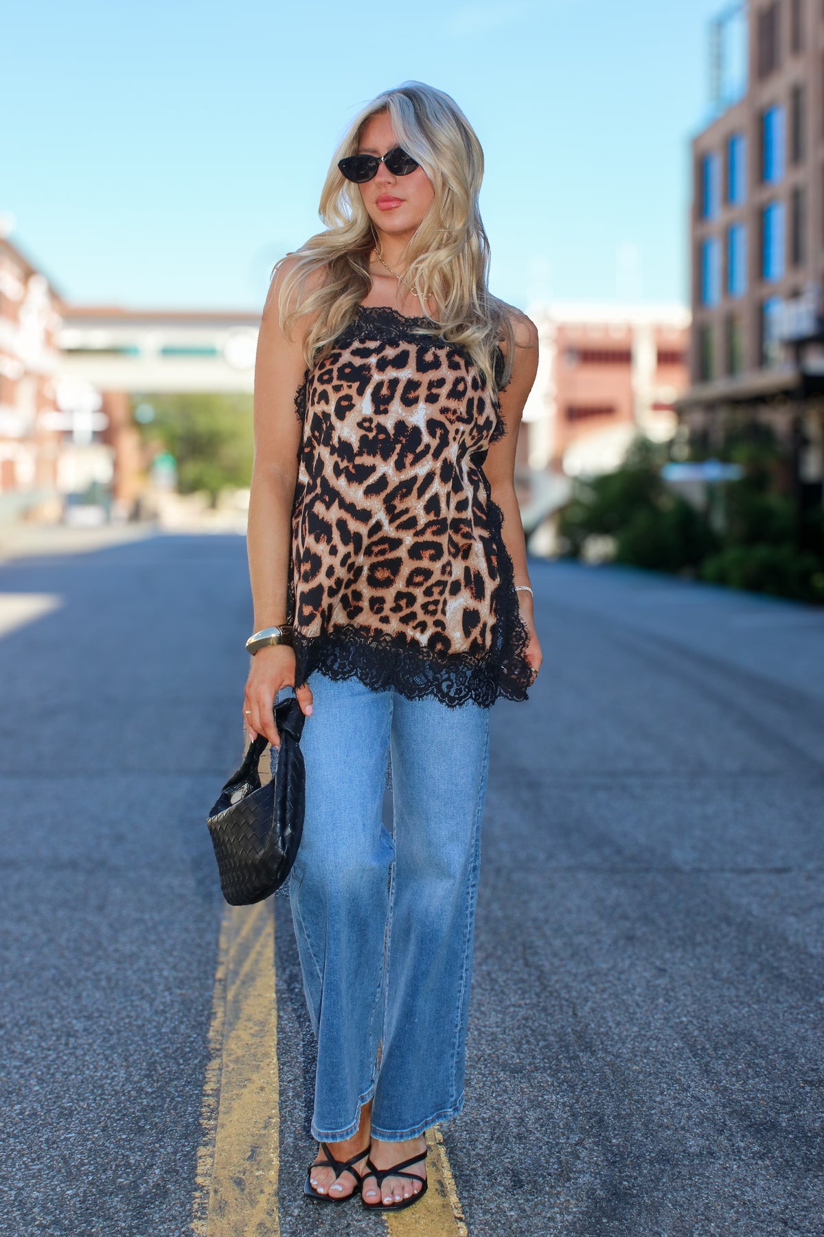 Wild Laced Tunic Cami Top