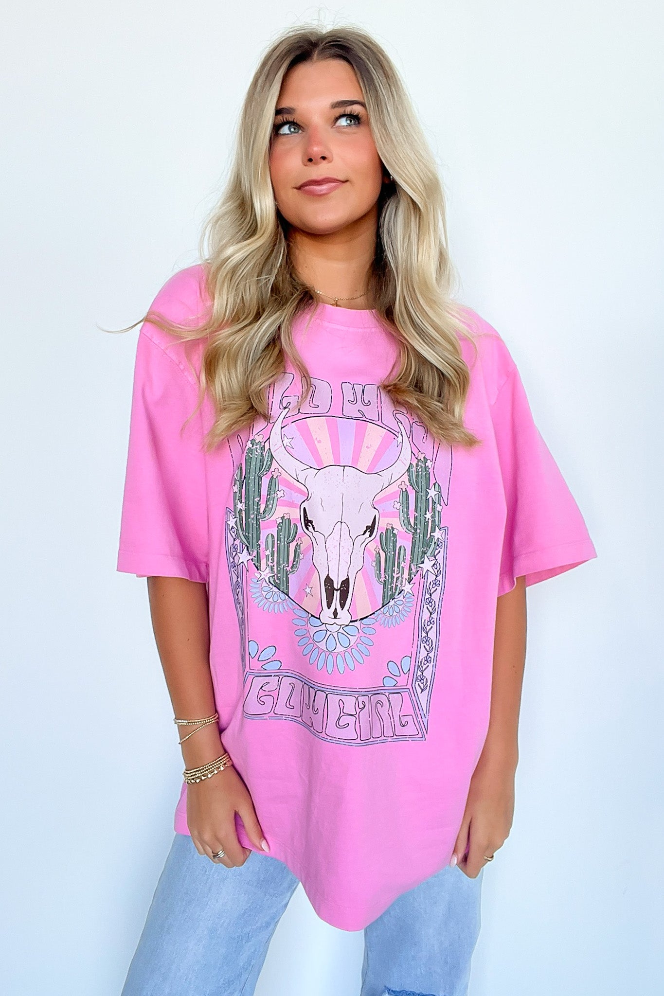  Wild West Cowgirl Oversized Graphic Tee - Madison and Mallory