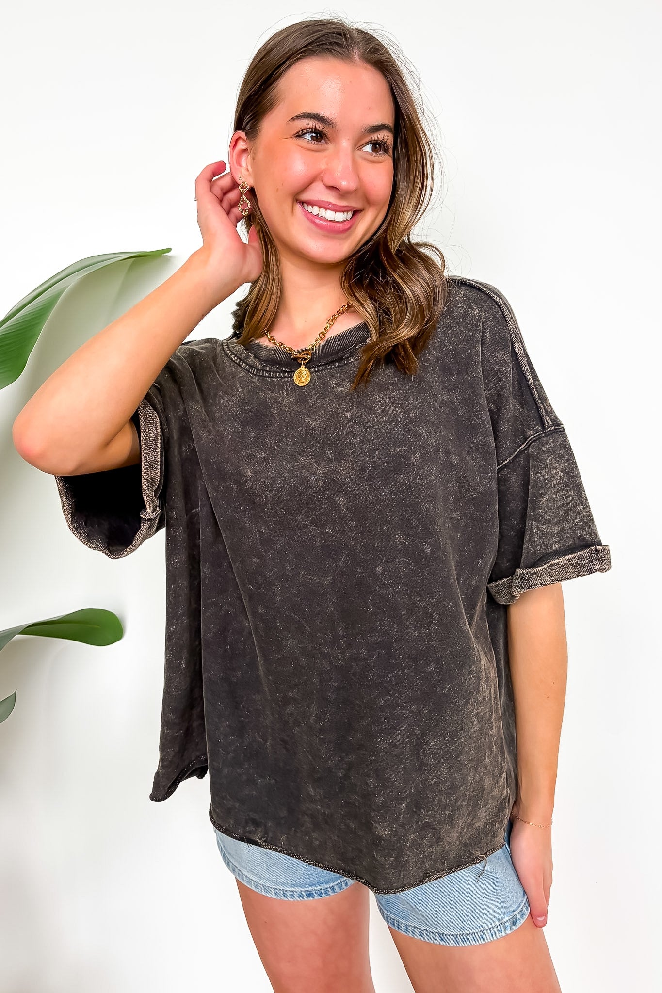 Wild Drift Acid Wash Relaxed Tee - BACK IN STOCK