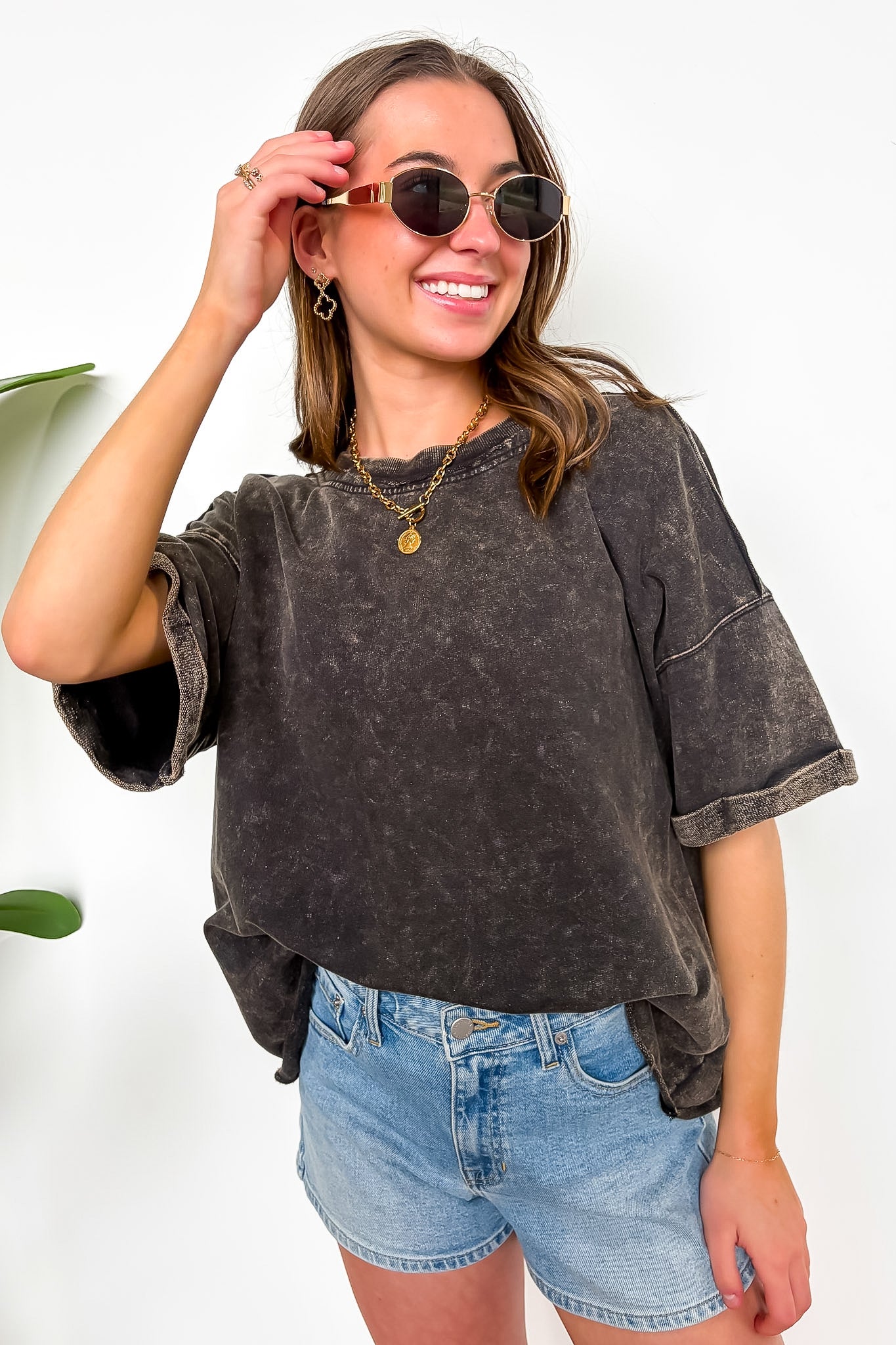 Wild Drift Acid Wash Relaxed Tee - BACK IN STOCK - Madison and Mallory