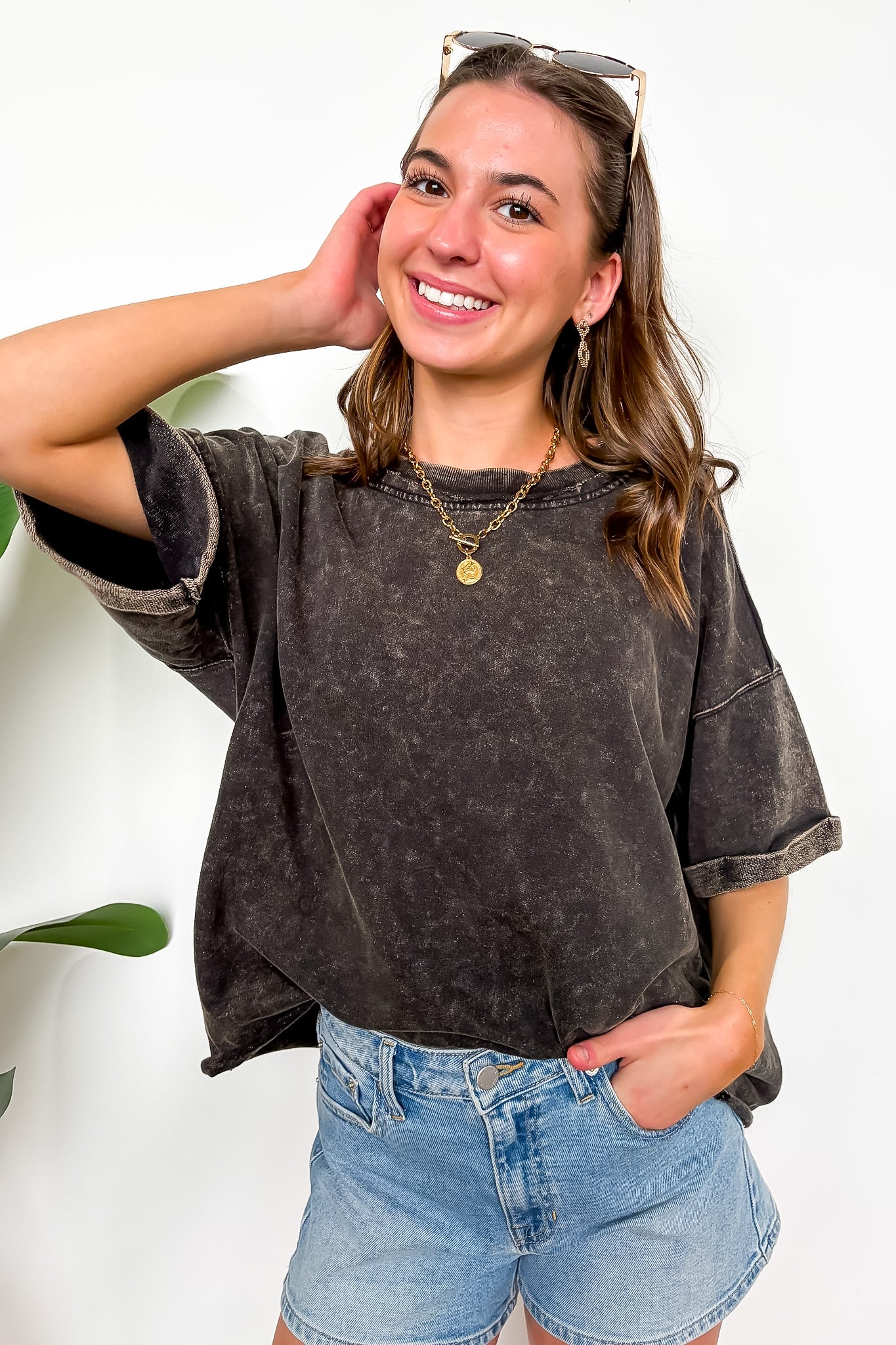 Wild Drift Acid Wash Relaxed Tee - BACK IN STOCK
