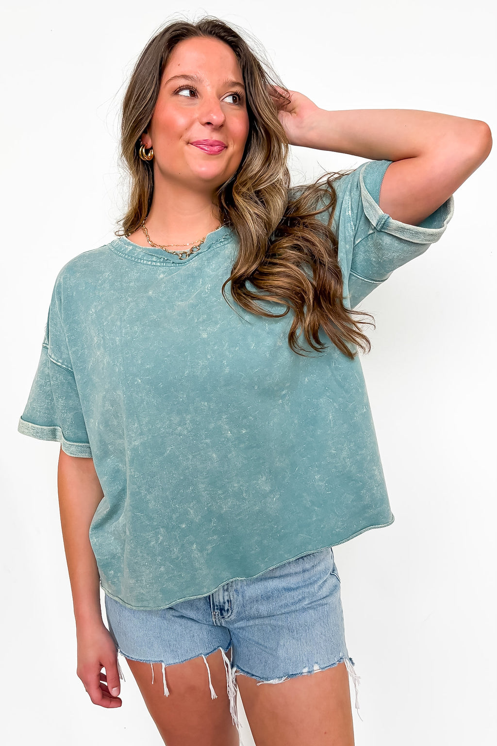 Wild Drift Acid Wash Relaxed Tee - BACK IN STOCK