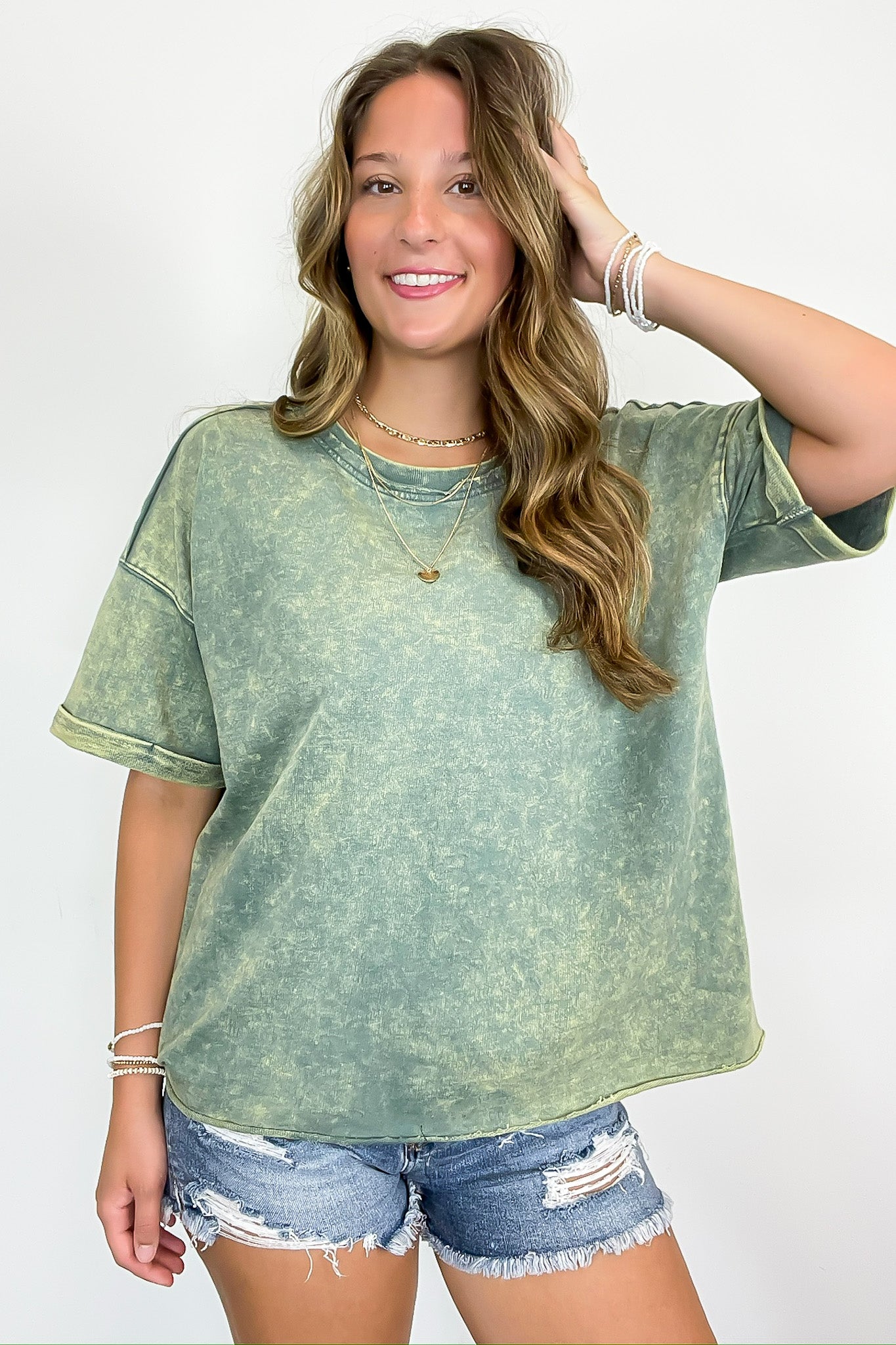 Wild Drift Acid Wash Relaxed Tee - BACK IN STOCK