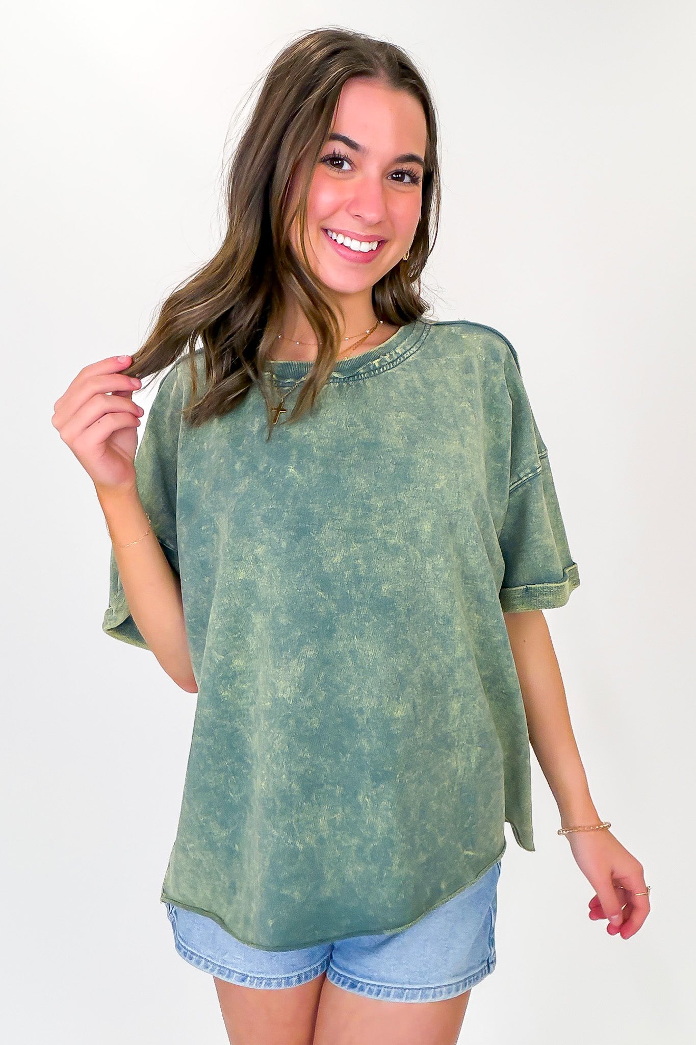 Wild Drift Acid Wash Relaxed Tee - BACK IN STOCK