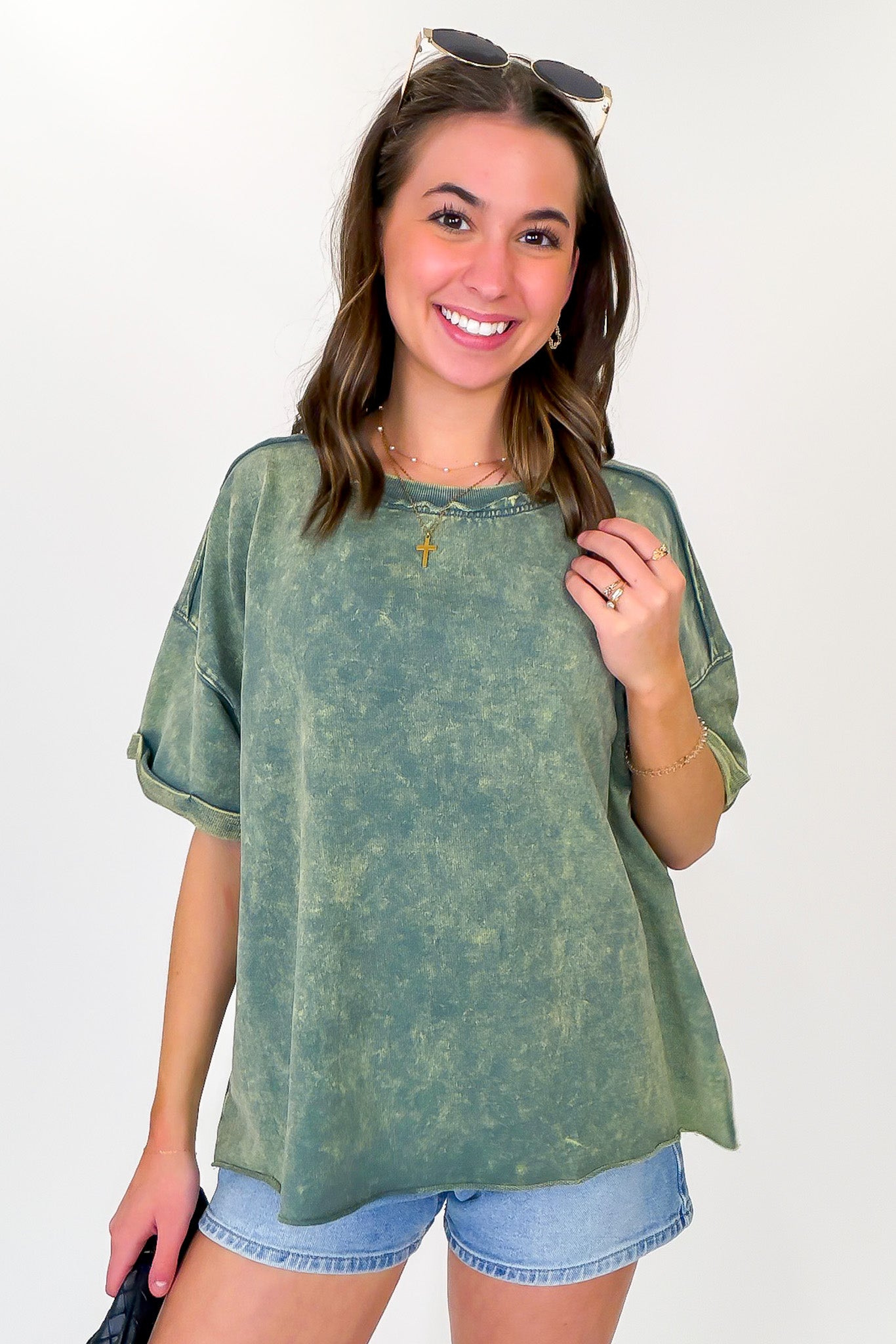 Wild Drift Acid Wash Relaxed Tee - BACK IN STOCK - Madison and Mallory