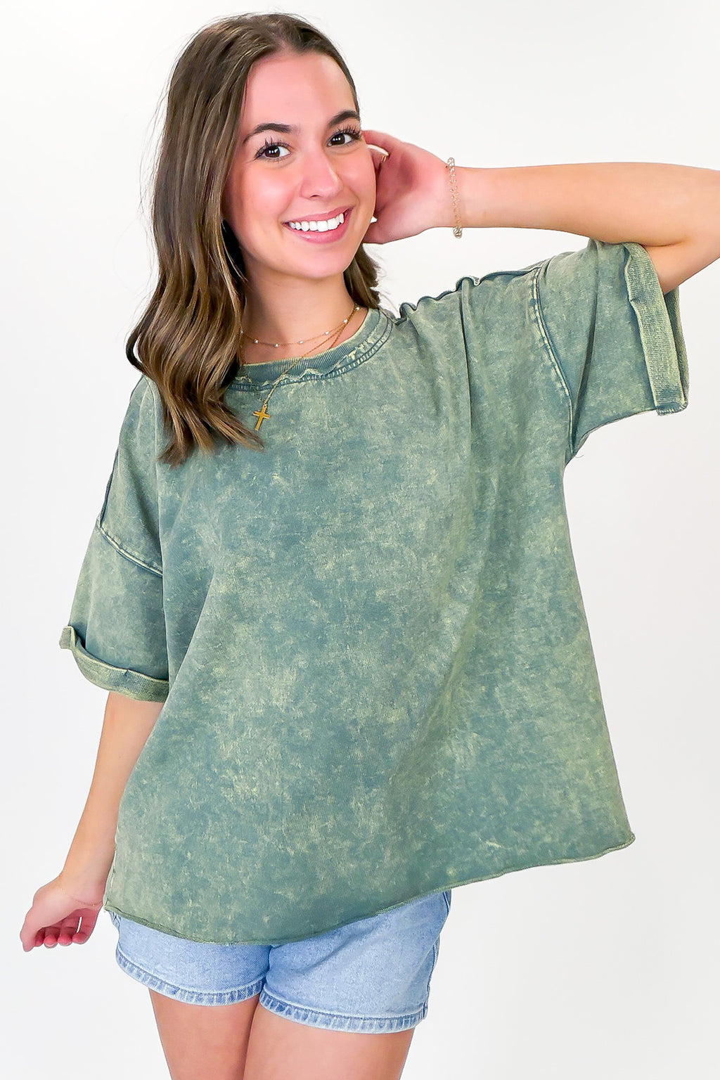 Wild Drift Acid Wash Relaxed Tee - BACK IN STOCK