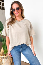 Wild Drift Acid Wash Relaxed Top