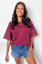 Wild Drift Acid Wash Relaxed Tee - BACK IN STOCK - Madison and Mallory