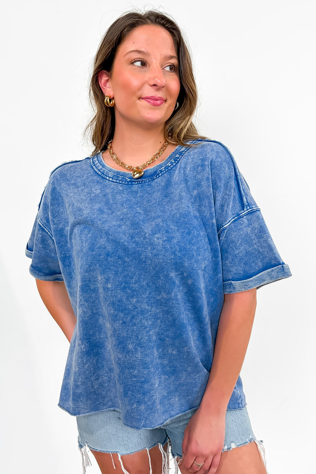 Wild Drift Acid Wash Relaxed Tee - BACK IN STOCK - Madison and Mallory