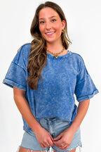 Wild Drift Acid Wash Relaxed Tee - BACK IN STOCK - Madison and Mallory