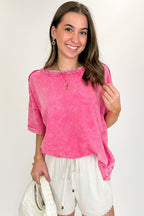 Wild Drift Acid Wash Relaxed Tee - BACK IN STOCK