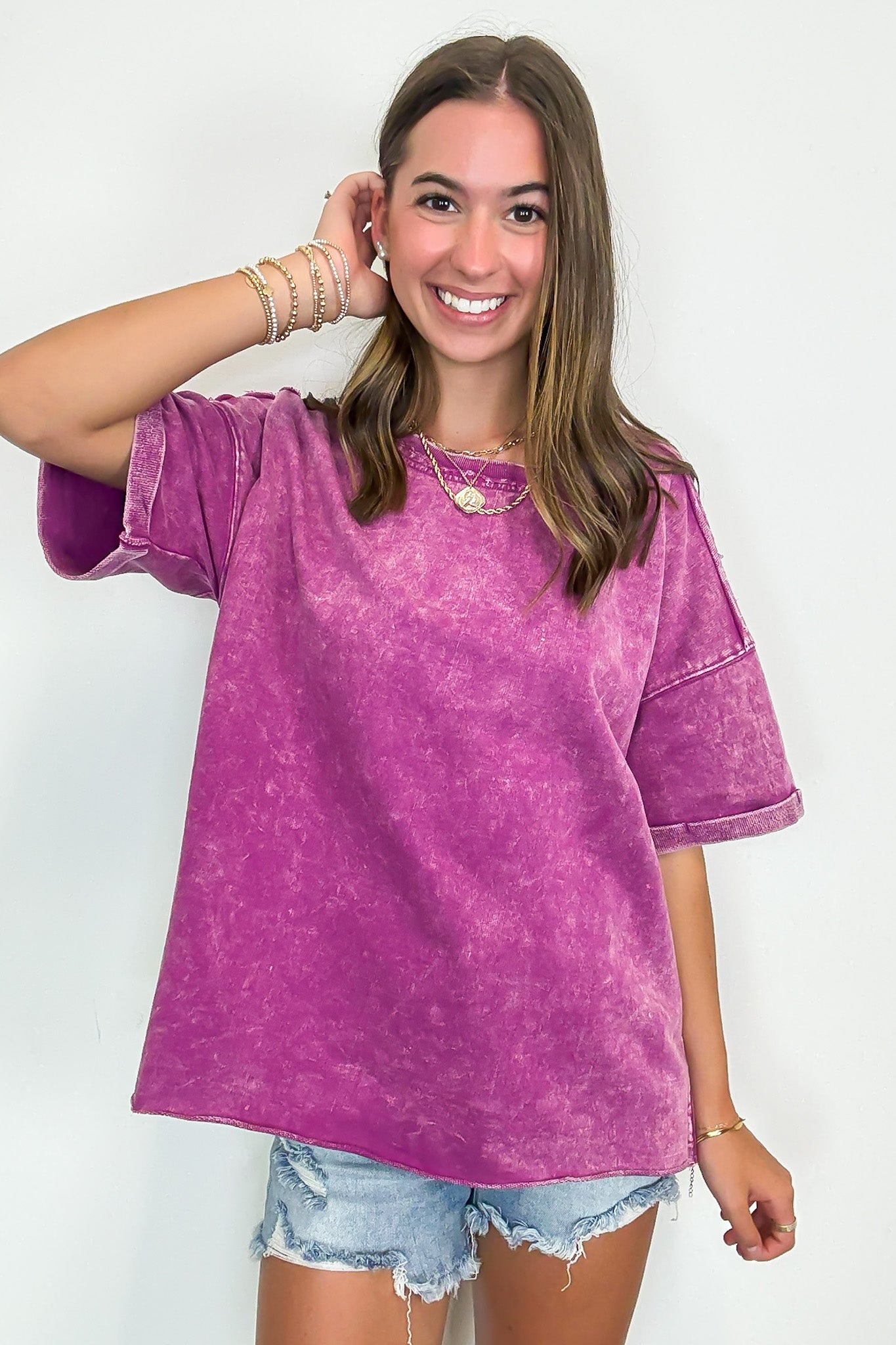 Wild Drift Acid Wash Relaxed Tee - BACK IN STOCK - Madison and Mallory