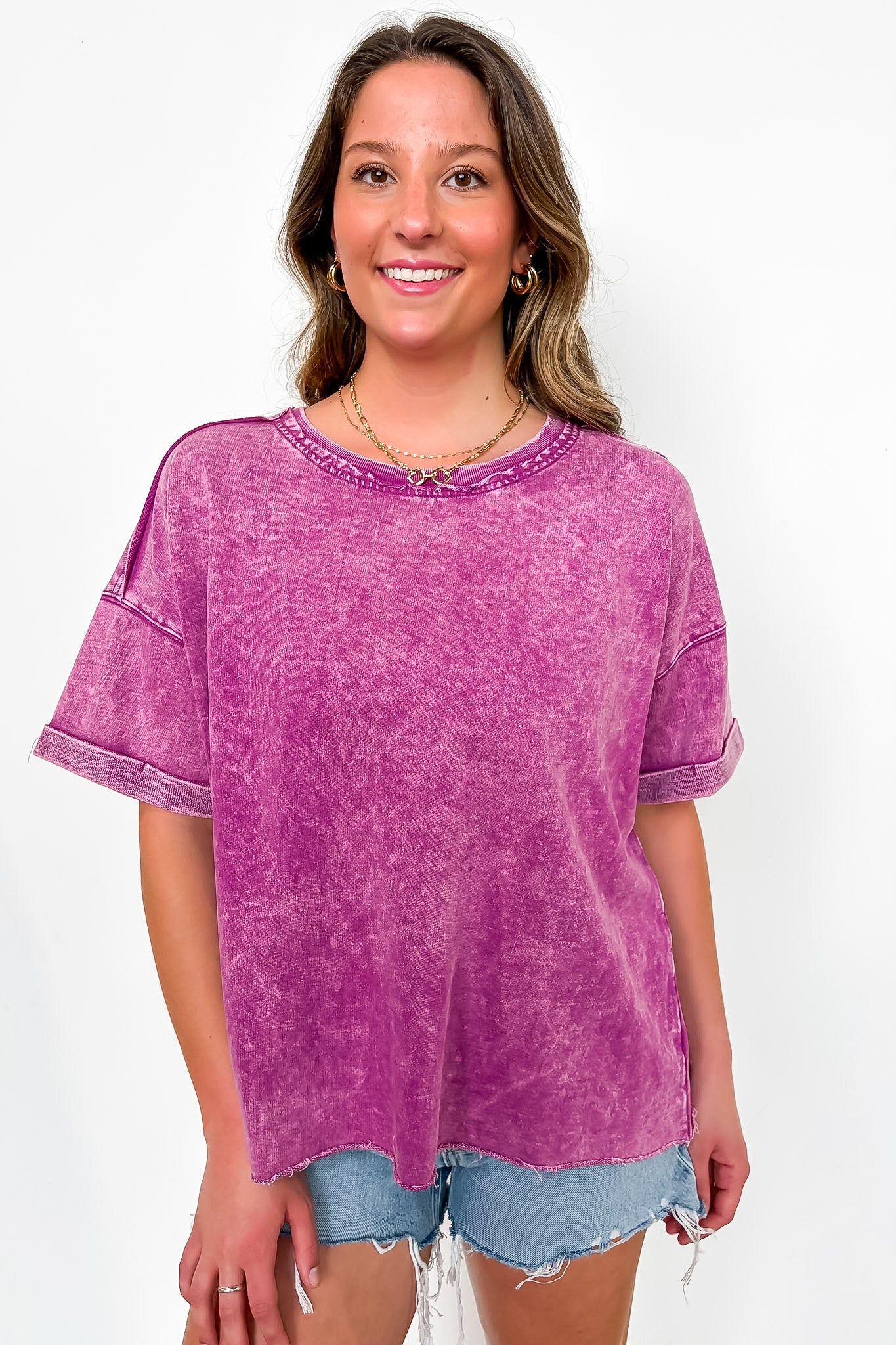 Wild Drift Acid Wash Relaxed Tee - BACK IN STOCK
