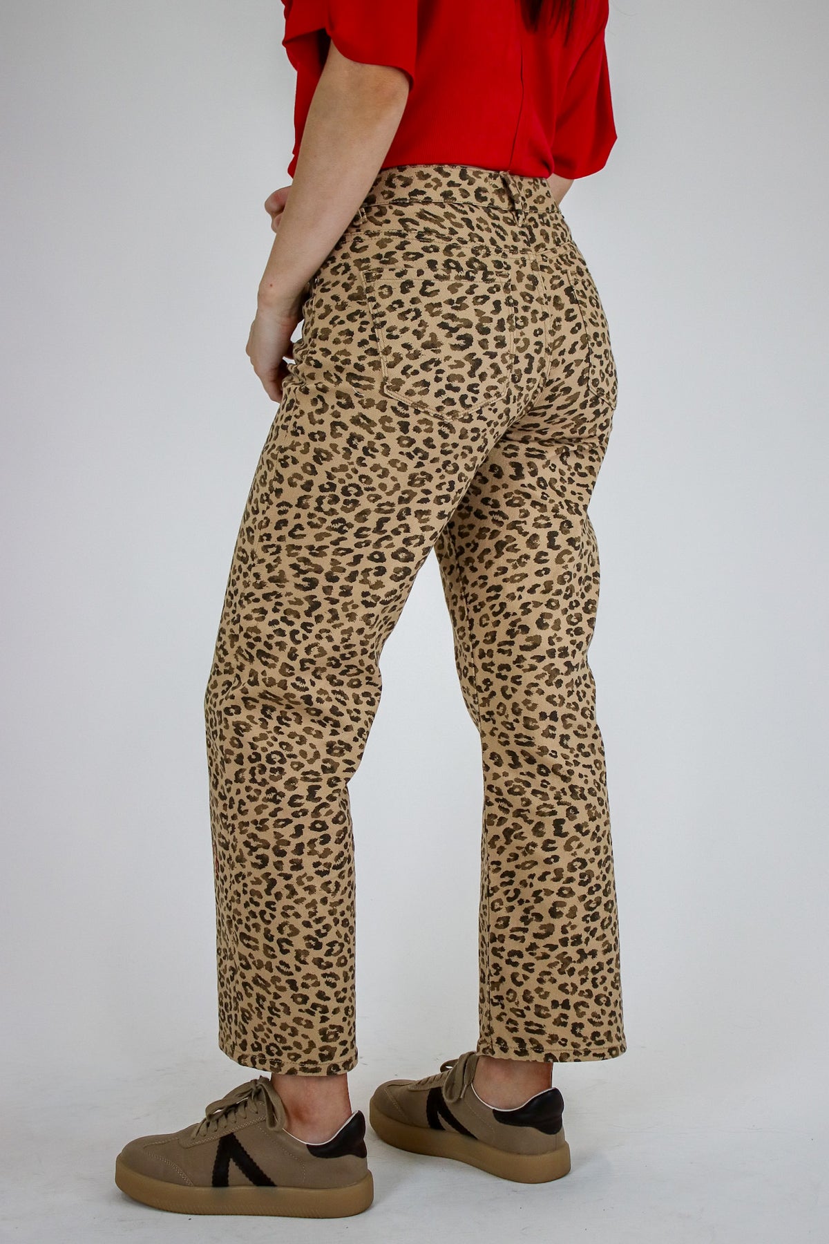 Wild Intent Animal Print Straight Leg Pants - Madison and Mallory