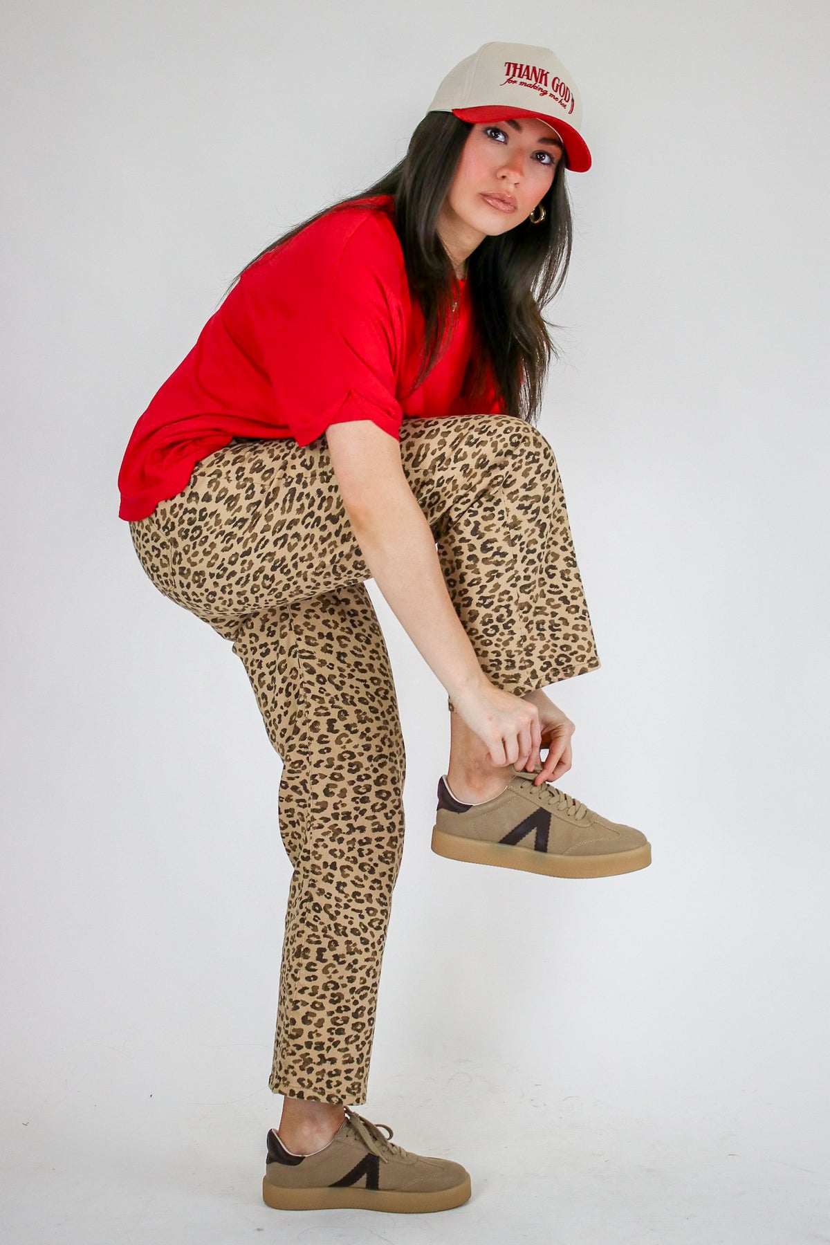 Wild Intent Animal Print Straight Leg Pants - Madison and Mallory