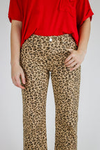 Wild Intent Animal Print Straight Leg Pants - Madison and Mallory