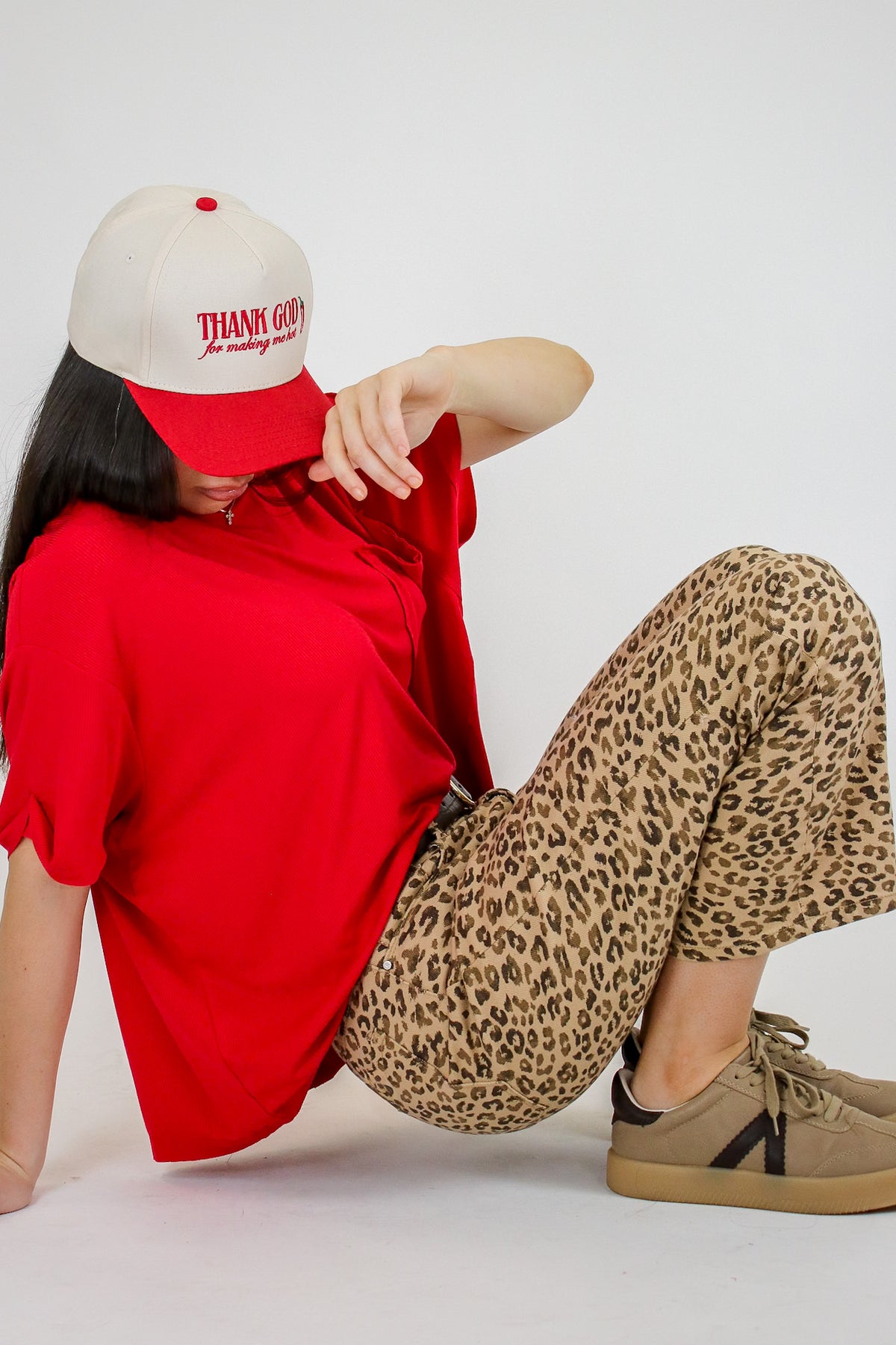 Wild Intent Animal Print Straight Leg Pants