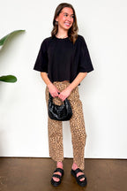 Wild Intent Animal Print Straight Leg Pants - Madison and Mallory