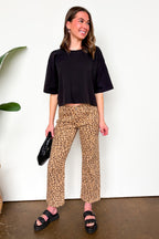 Wild Intent Animal Print Straight Leg Pants - Madison and Mallory