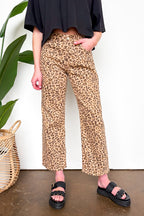 Wild Intent Animal Print Straight Leg Pants - Madison and Mallory