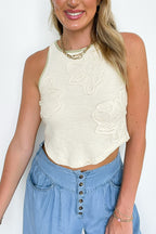 Wildflower Whim Embroidered Tank Top - Madison and Mallory