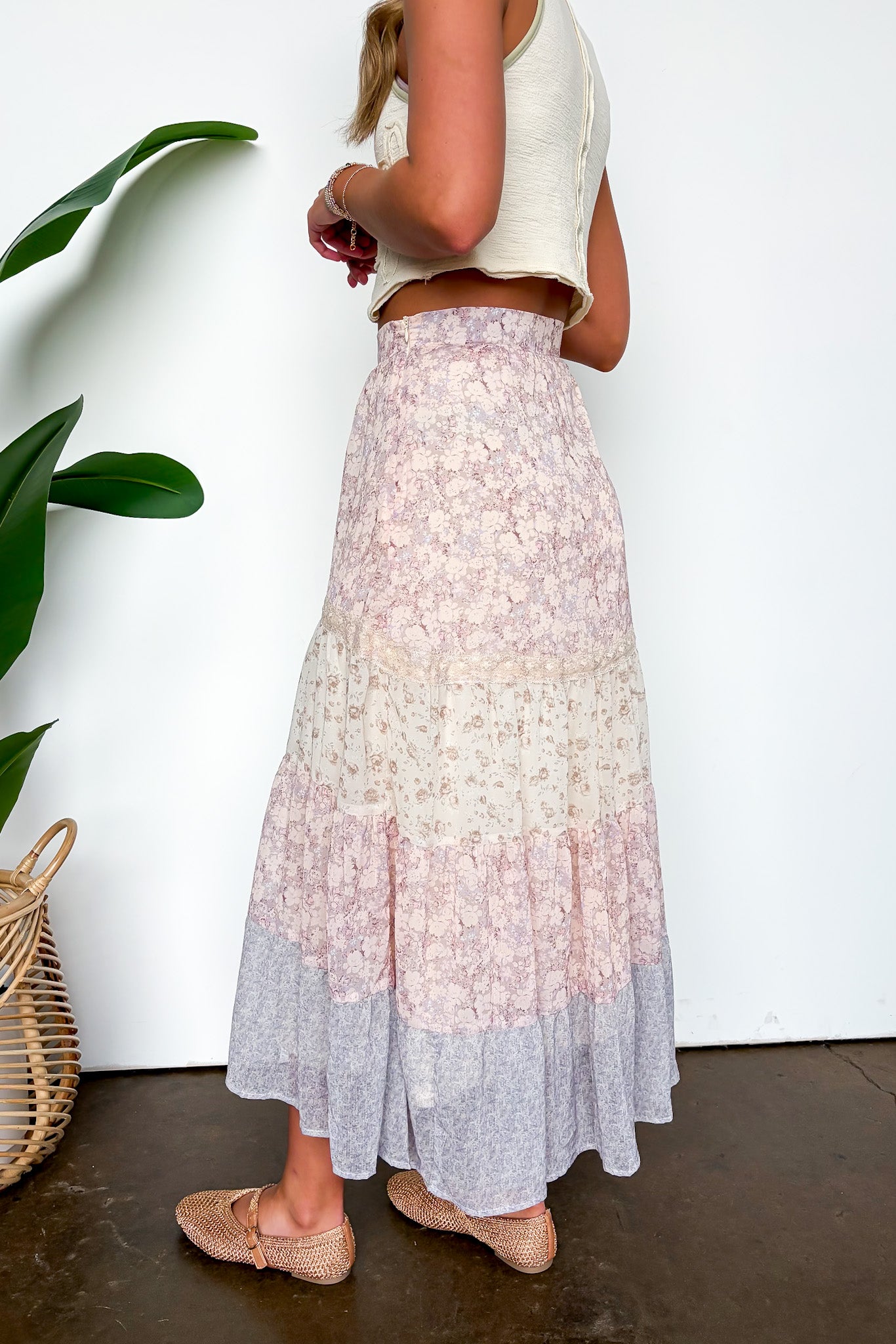 Wildflower Whisper Floral Maxi Skirt - Madison and Mallory