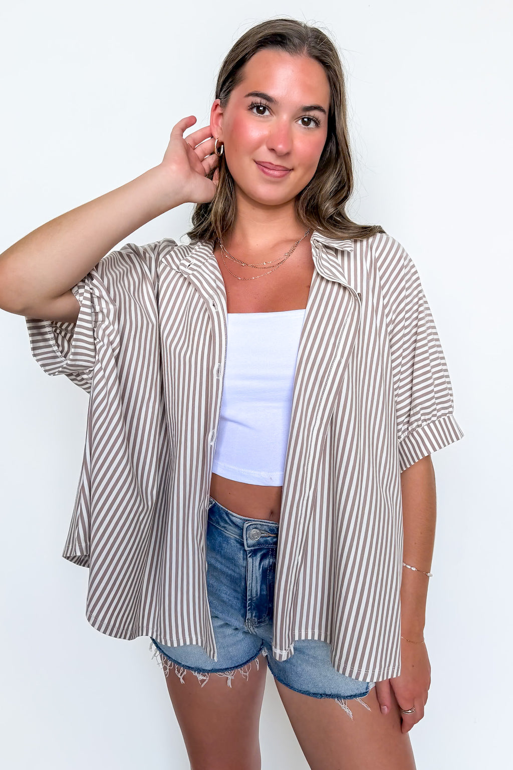 Willow Striped Oversized Top