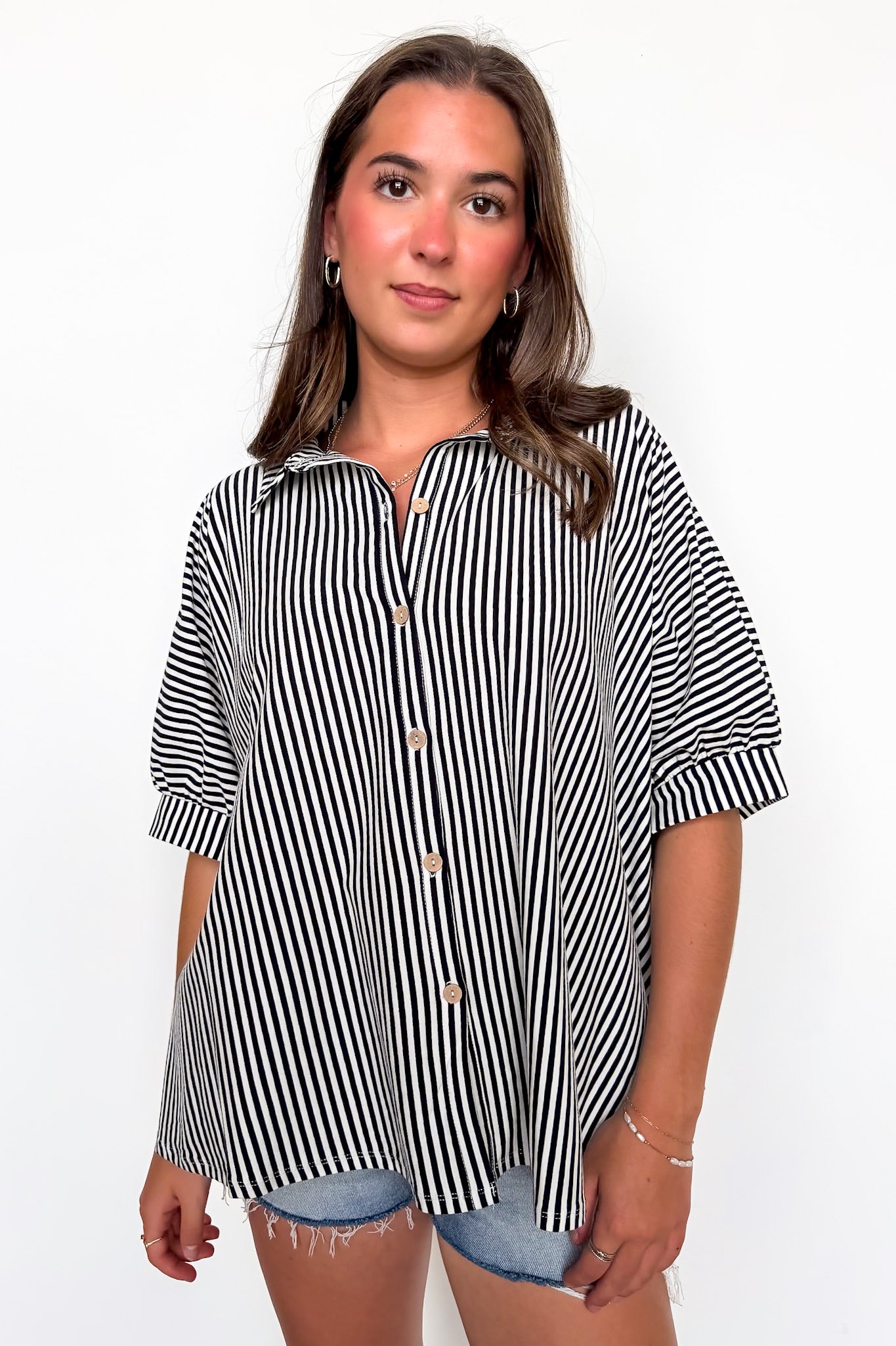 Willow Striped Oversized Top