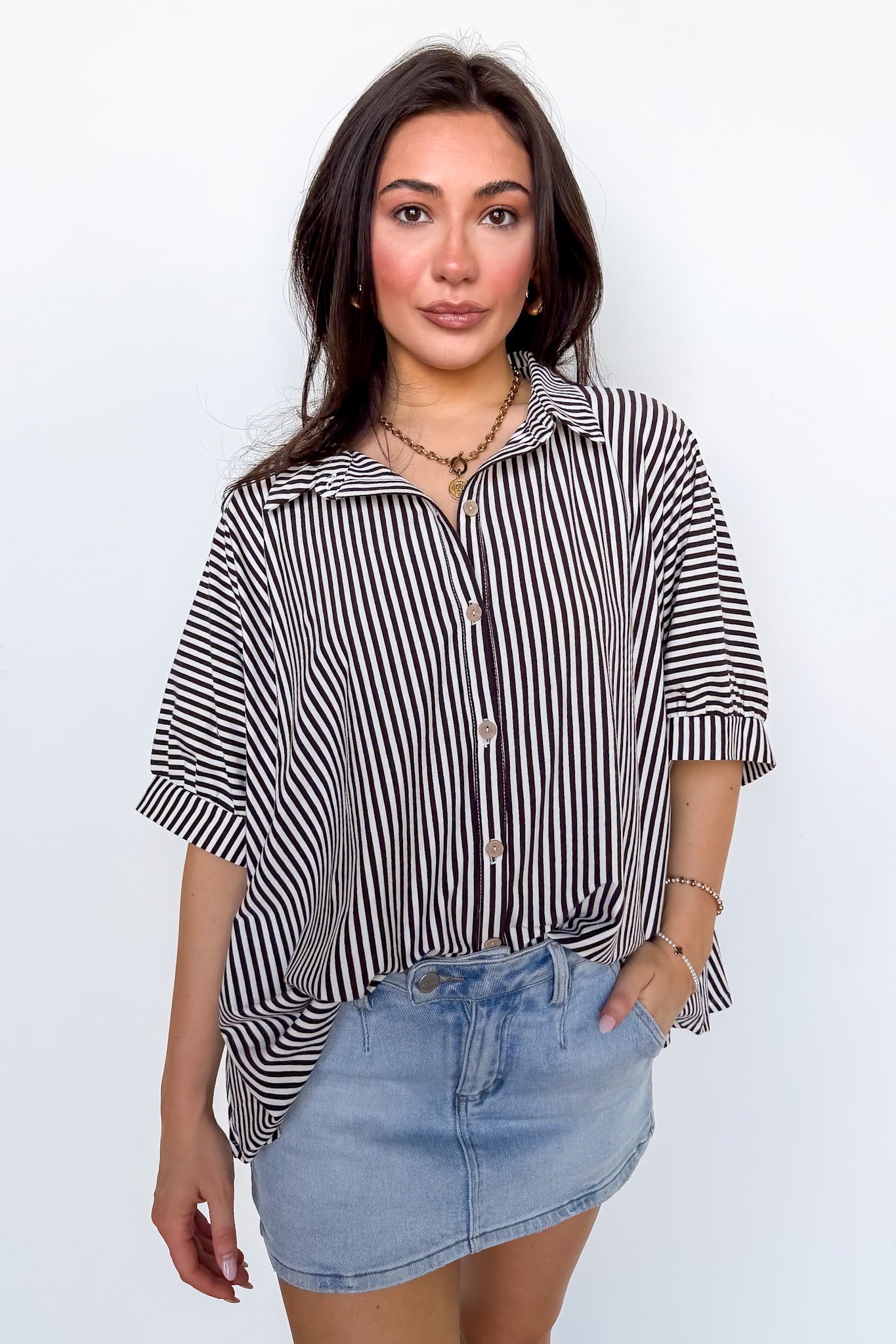 Willow Striped Oversized Top