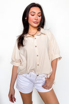 Willow Striped Oversized Top - Madison and Mallory