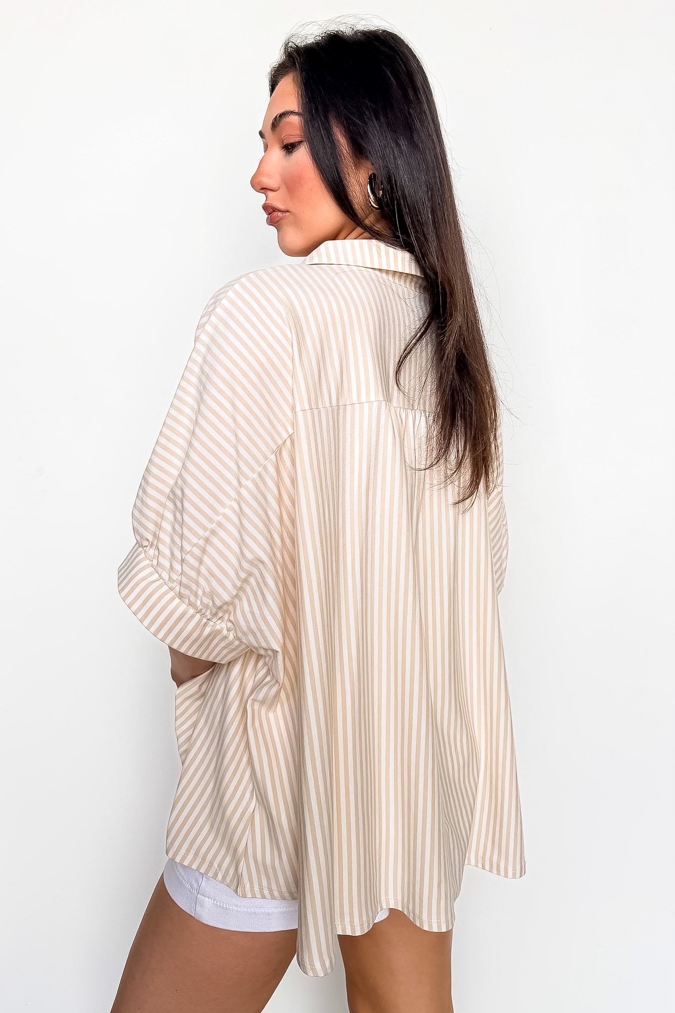Willow Striped Oversized Top – Madison + Mallory