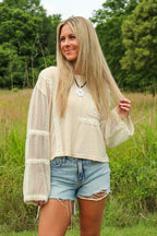 Willow Wind Crochet Detail Top - Madison and Mallory