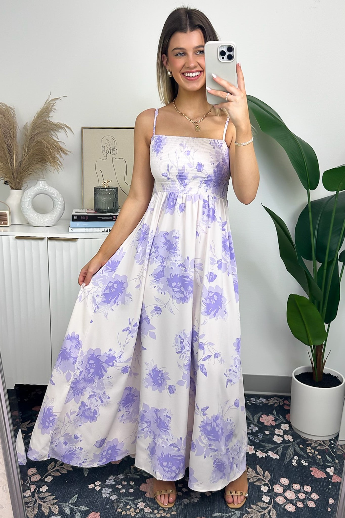 Wondrous Muse Flowy Floral Maxi Dress