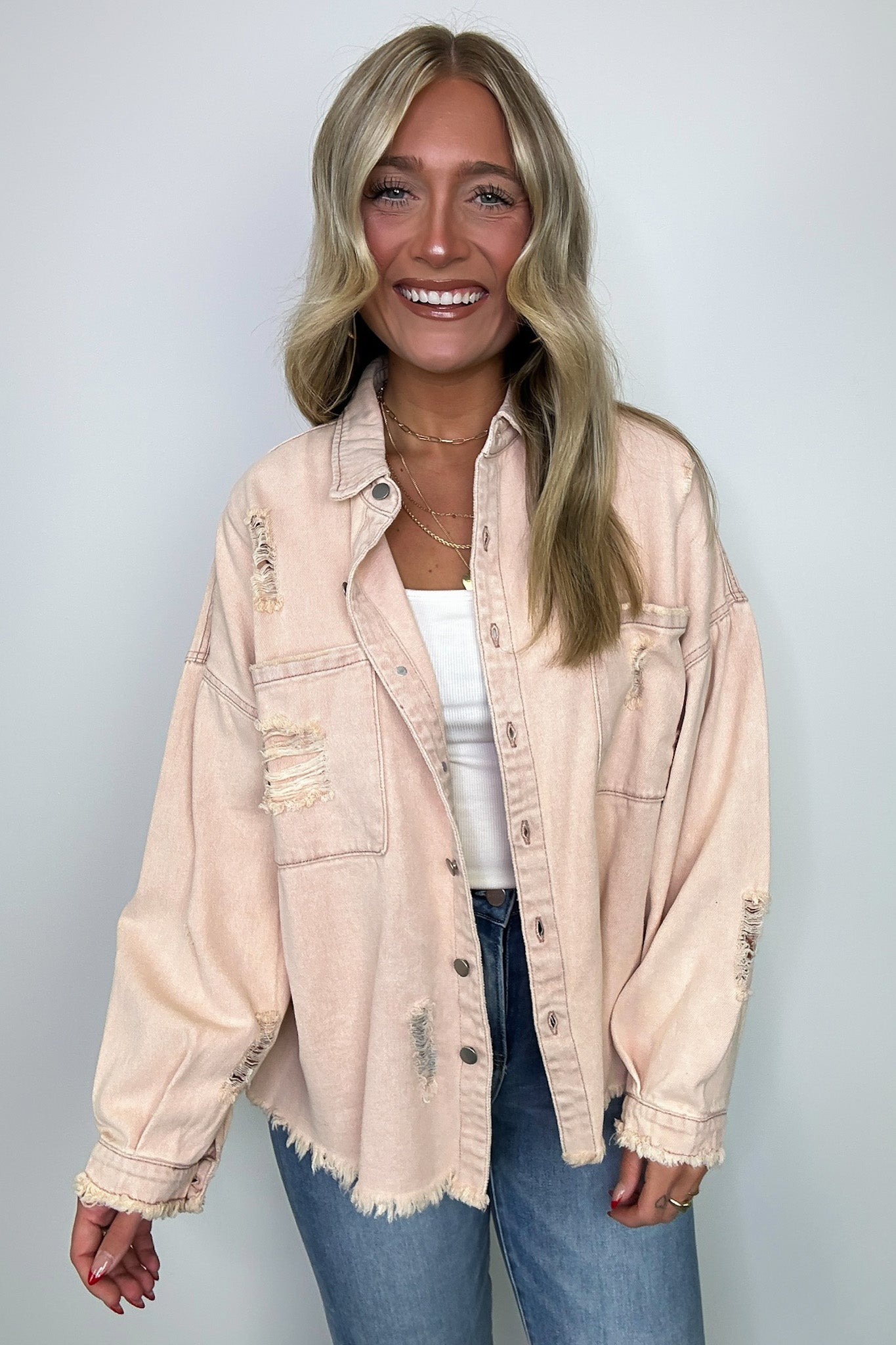 Reclaimed by hotsell Pieratti — Cropped Oversized Denim Jacket