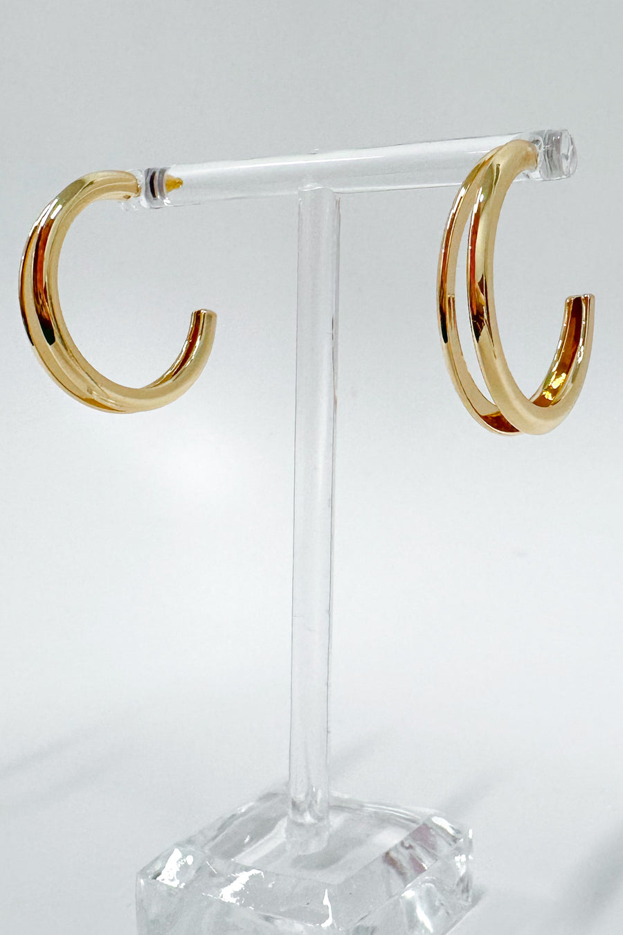 Gold Yori Double Hoop Earrings - Madison and Mallory