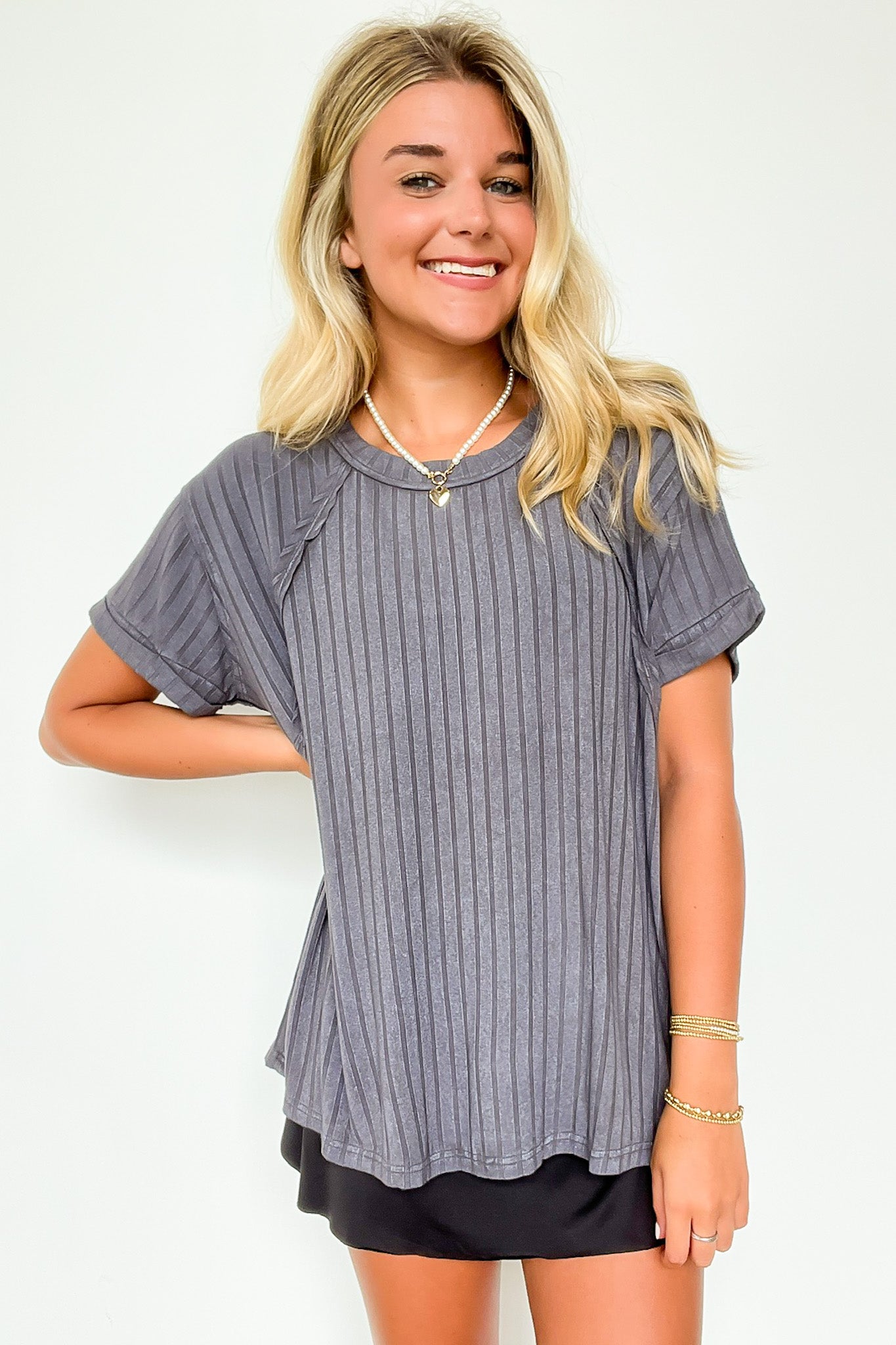  Zandrah Ribbed Raglan Knit Top - BACK IN STOCK - Madison and Mallory