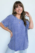  Zandrah Ribbed Raglan Knit Top - BACK IN STOCK - Madison and Mallory