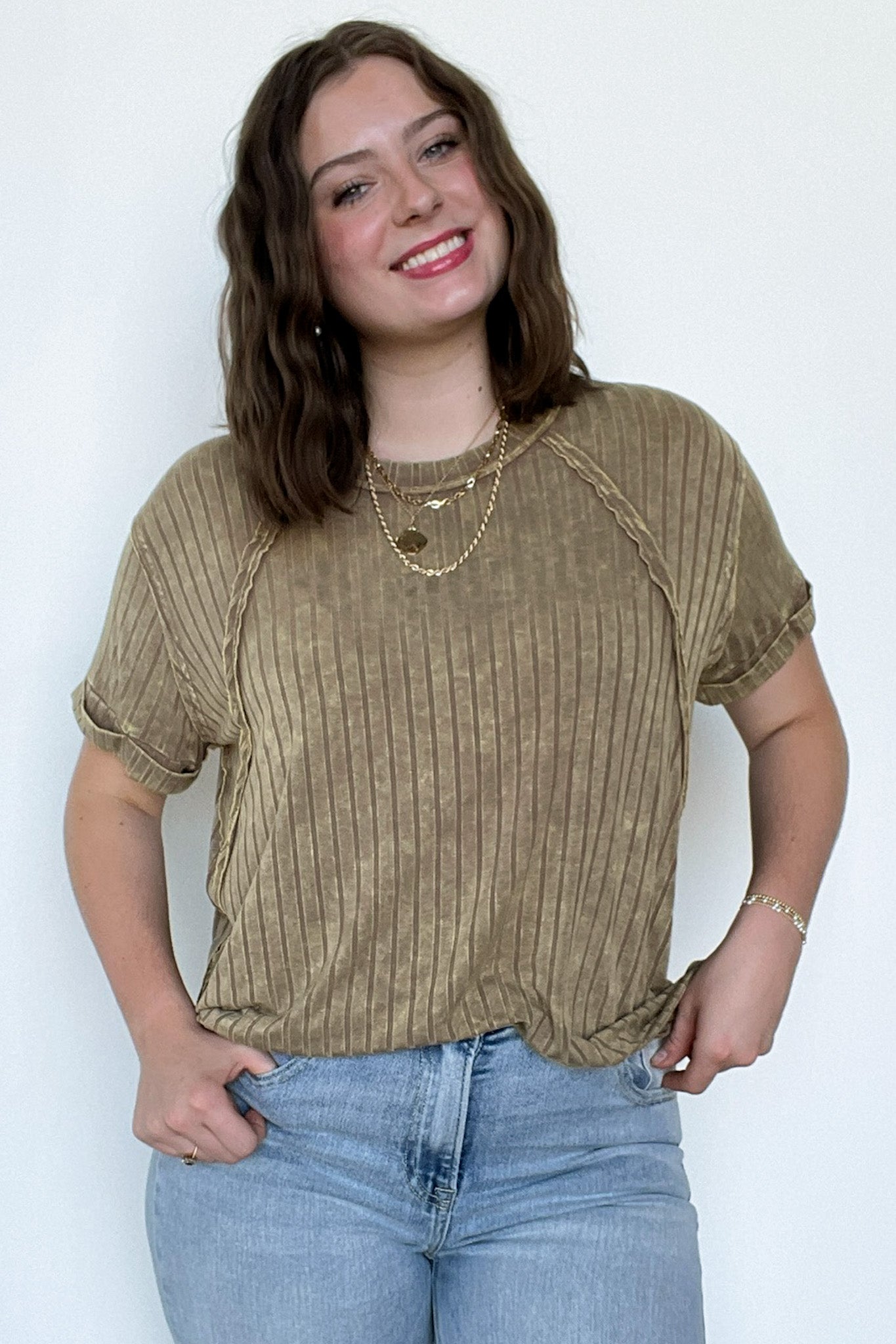  Zandrah Ribbed Raglan Knit Top - BACK IN STOCK - Madison and Mallory