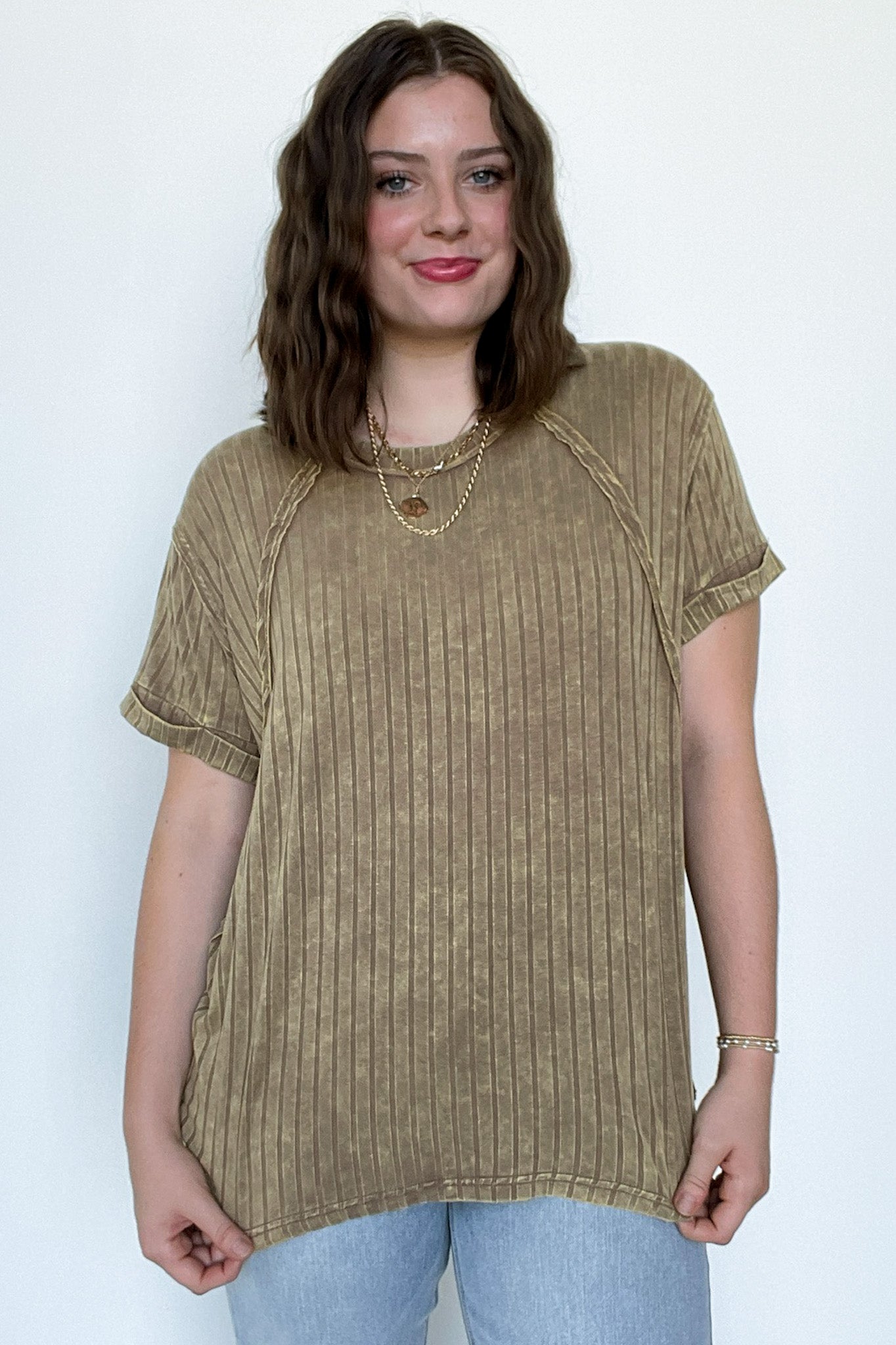  Zandrah Ribbed Raglan Knit Top - BACK IN STOCK - Madison and Mallory