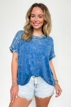 Zandrah Ribbed Raglan Knit Top - BACK IN STOCK - Madison and Mallory