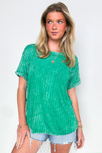 Zandrah Ribbed Raglan Knit Top - BACK IN STOCK - Madison and Mallory