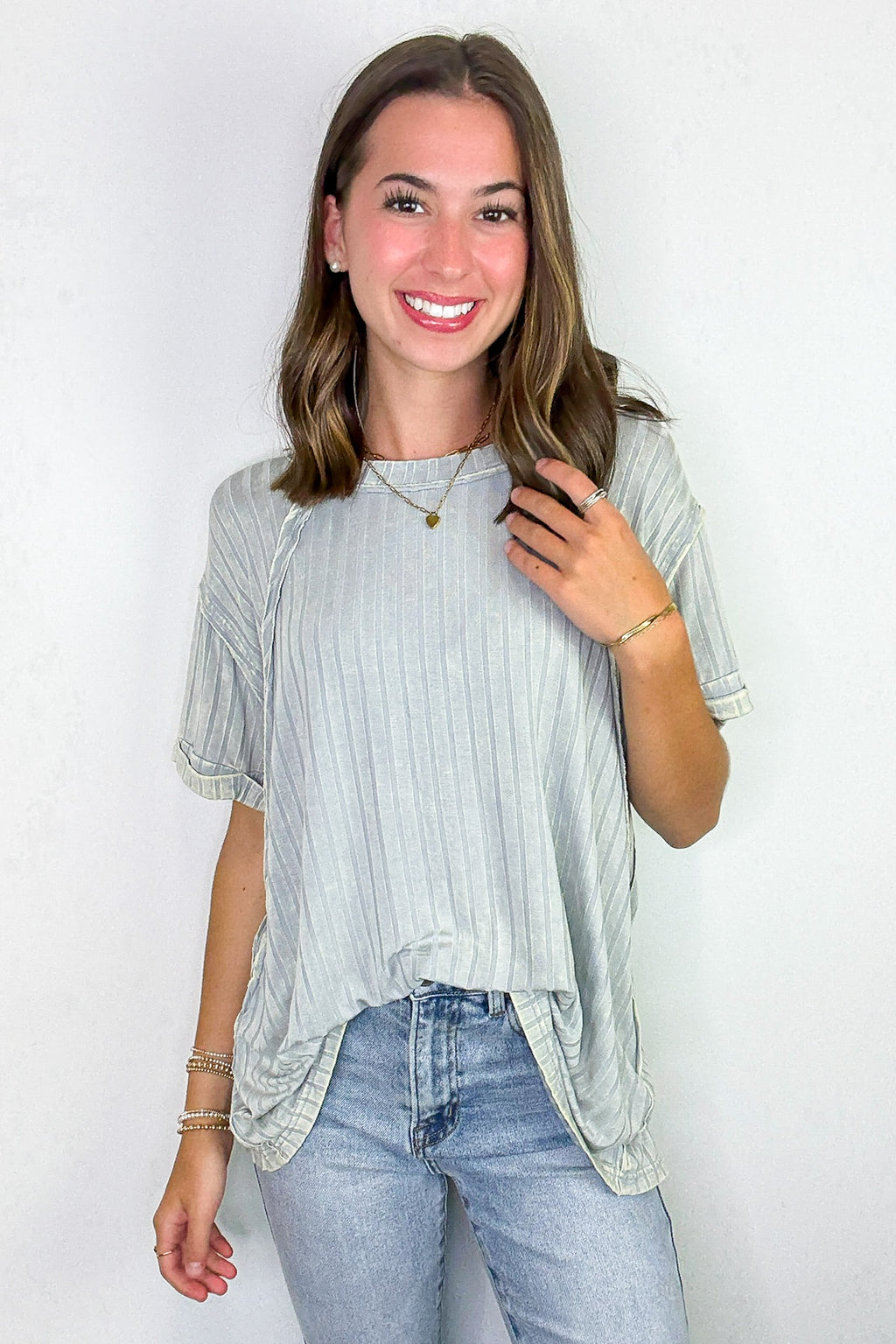Zandrah Ribbed Raglan Knit Top