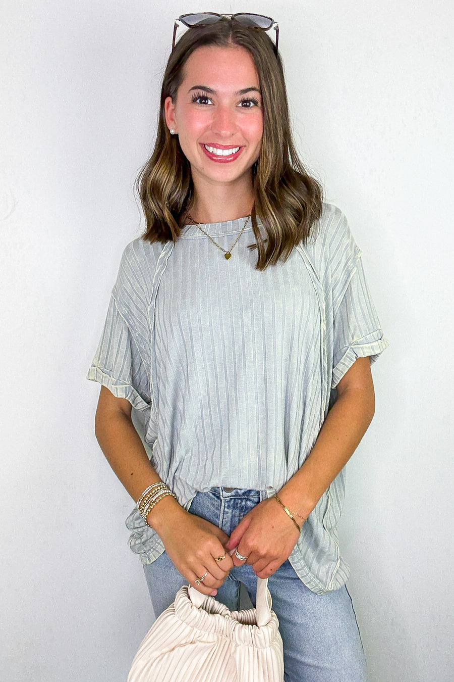 Zandrah Ribbed Raglan Knit Top - BACK IN STOCK - Madison and Mallory