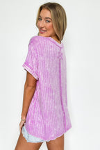 Zandrah Ribbed Raglan Knit Top - BACK IN STOCK - Madison and Mallory